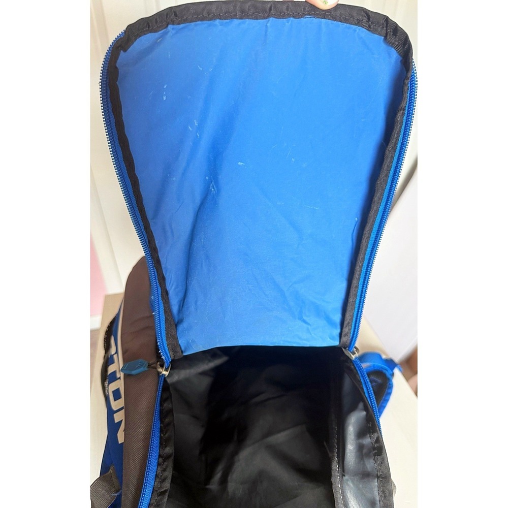 Easton Softball Backpack Blue/Black For Sports Equipment 8" Tall 20" Long - Picture 9 of 12